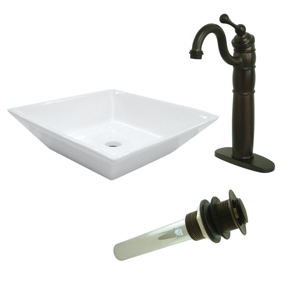 Évier en laiton de style chaleureux Kingston EV4256B1425 pour maison de campagne