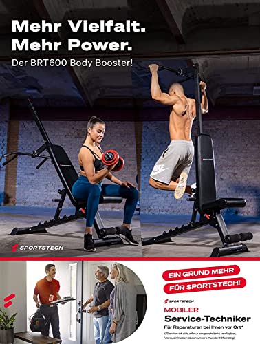 Sportstech Hantelbank im Kombi-Paket | klappbare Multistation inkl. bench, pullup & dip | 8in1 multifunktionale… – Bild 3
