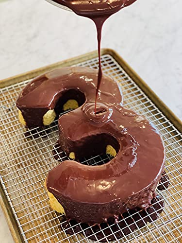 Ateco Extra Large Number Cake Mold And Cutter, 2, 11-Inches Tall, Silver #TOP5