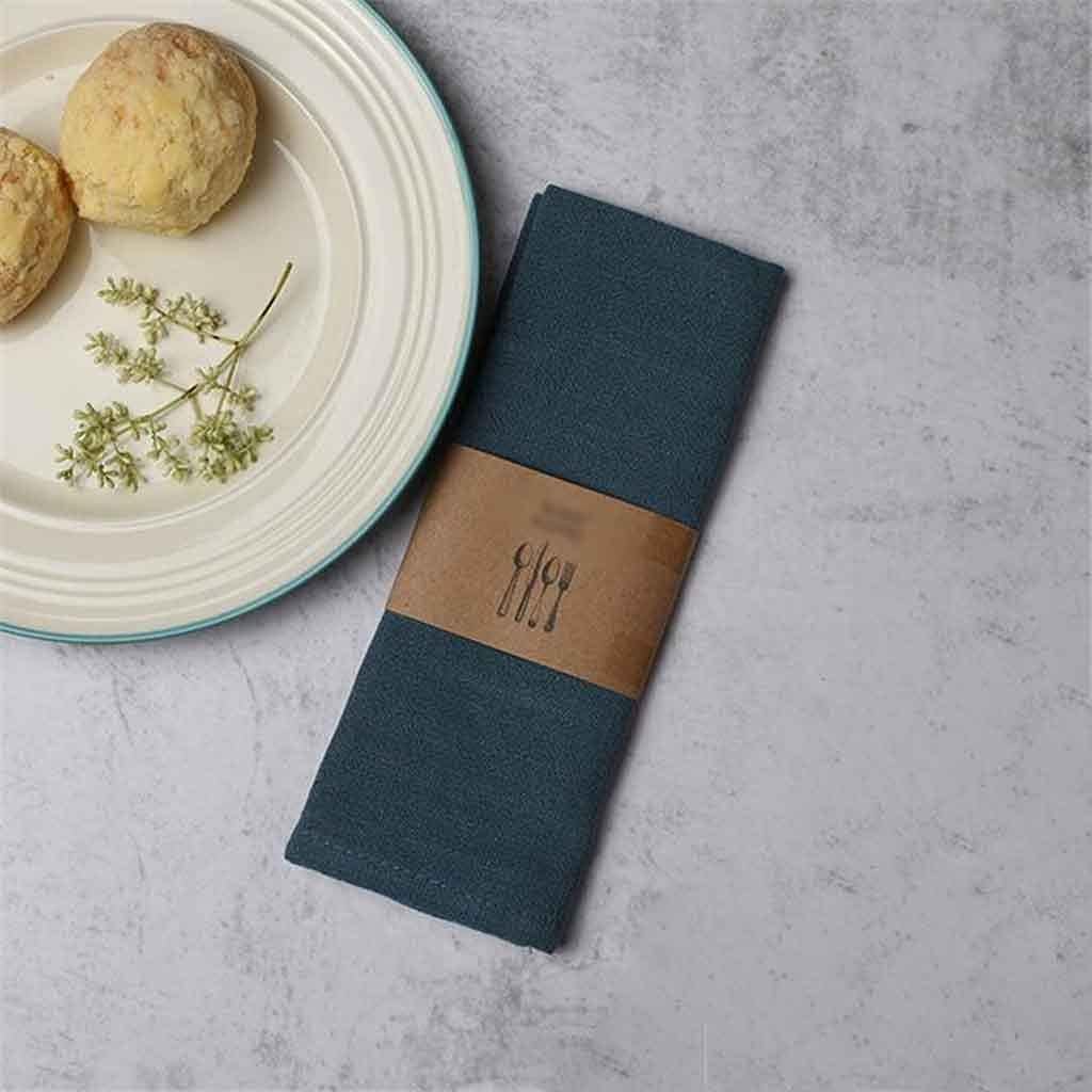 Napkin Ring Linen Cloth Table Napkin Polyester Handkerchief Cloth for Diner Party Xmas Solid Cup Dishes Napkins Table Decorative (Color : Style Two) (Style Five)
