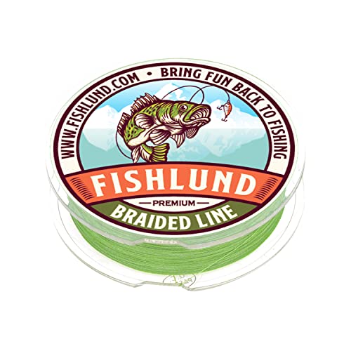 FISHLUND PEライン 釣り糸 耐磨耗性 高強度 高感度 蛍光グリーン 4本編み 8LB 200m 0.4号 2枚目