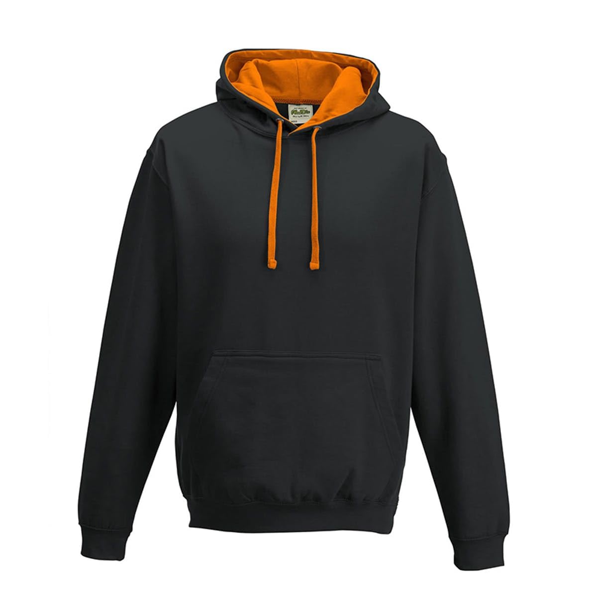 Just Hoods Unisex Noir Hooded Sweatshirt Varsity