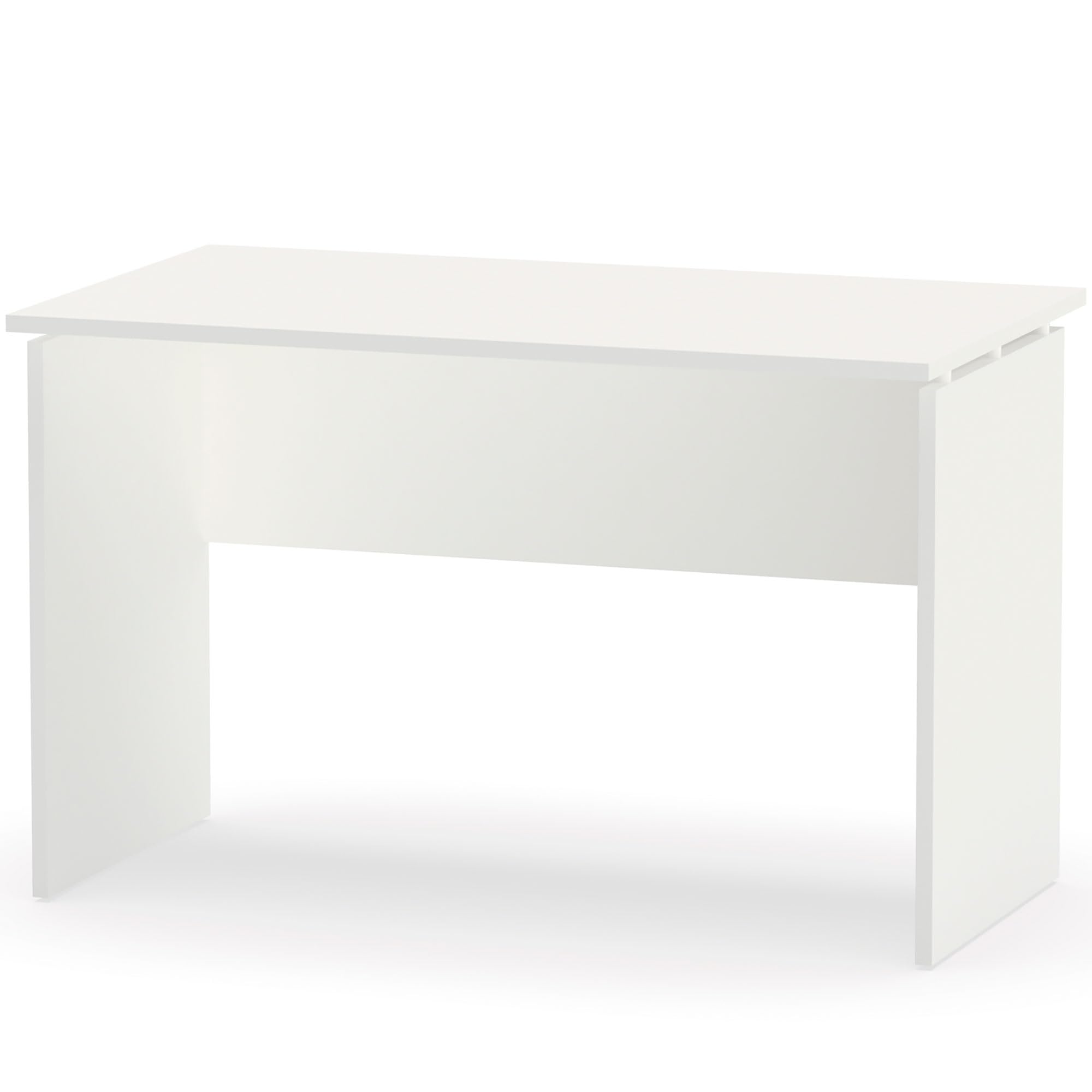 briebe Escritorio, Mesa de Ordenador Oficina, Estudio 76x120x68cm (Alto x Ancho x Profundo), Despacho, Habitación, Desk, Zenith (Blanco)