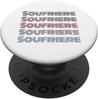 Dominica 70's City Retro Vintage Soufriere PopSockets Standard PopGrip