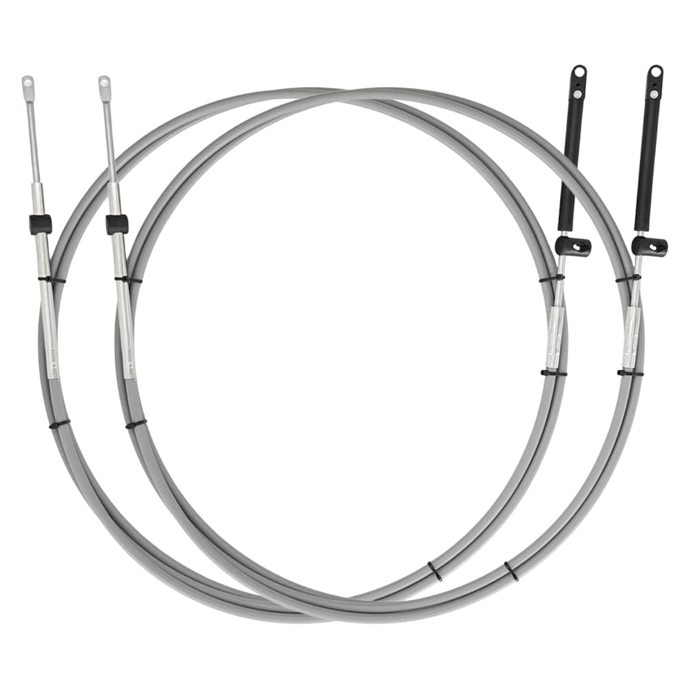 BOATCON 14FT Boat Throttle and Shift Cables,GEN I Remote Control Cable For Mercury Outboard 2pcs/set