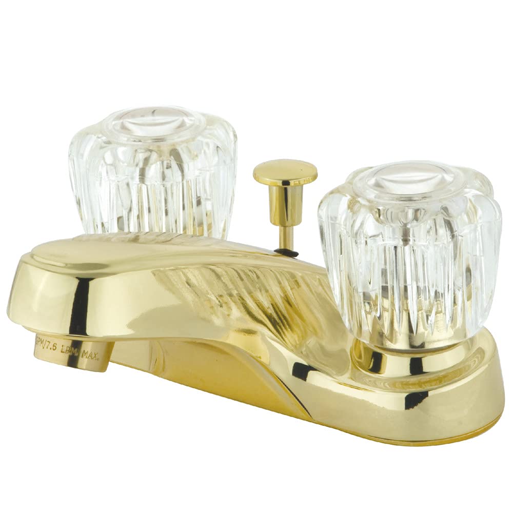 Kingston Brass Waschtisch-Armatur – 4" Centerset Mit Zwei Griffen & Pop-Up Ablauf