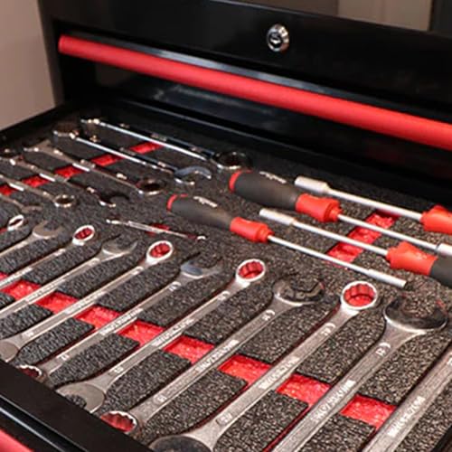 MOFXWHE Werkzeugkisten Schaumstoff 4 Stück, 40 x 30x 2,5 cm Schaumstoff Zuschnitt Polyethylenschaumstoff Schaumstoffeinlage Werkzeug, Schaumstoffplatte für Kamerakoffer Werkzeugkoffer Transportkoffer