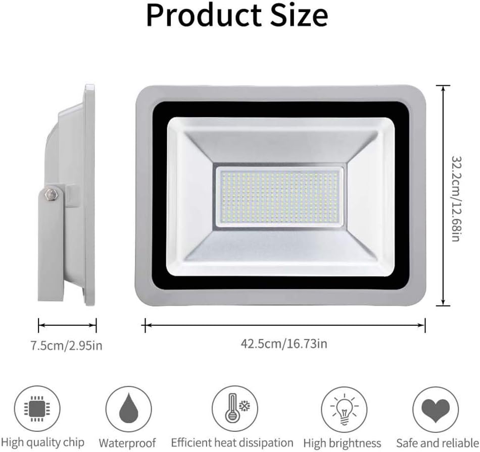 Black Friday Clearance WZTO 200W LED Flood Light,16000lm Outdoor Super Bright Security Lights IP65 Waterproof Work Light Floodlight Landscape Wall Lights for Yard Basketball Court Garden Playground (6000K Daylight White) Exclusive Discount 60% Price WZTO 200W LED Flood Light,16000lm Outdoor Super Bright Security Lights IP65 Waterproof Work Light Floodlight Landscape Wall Lights for Yard Basketball Court Garden Playground (6000K Daylight White)