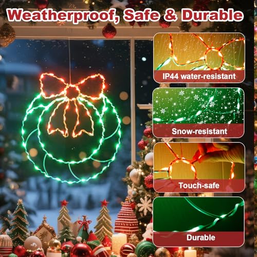Guirlande LED étanche à piles avec programmateur et télécommande