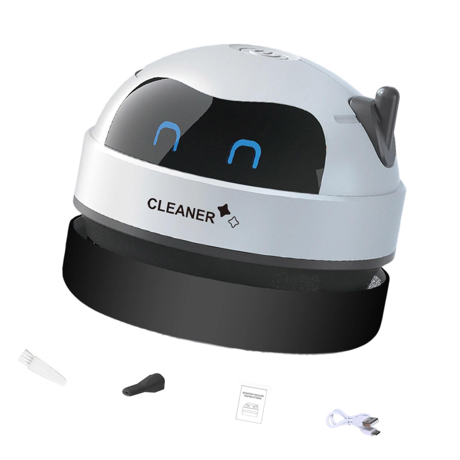 Zeiwohndc Protable Vacuum Cleaners Quiet With Rechargeable Battery For Efficient Cleaning Powerful Desktop Desk Cleaner
