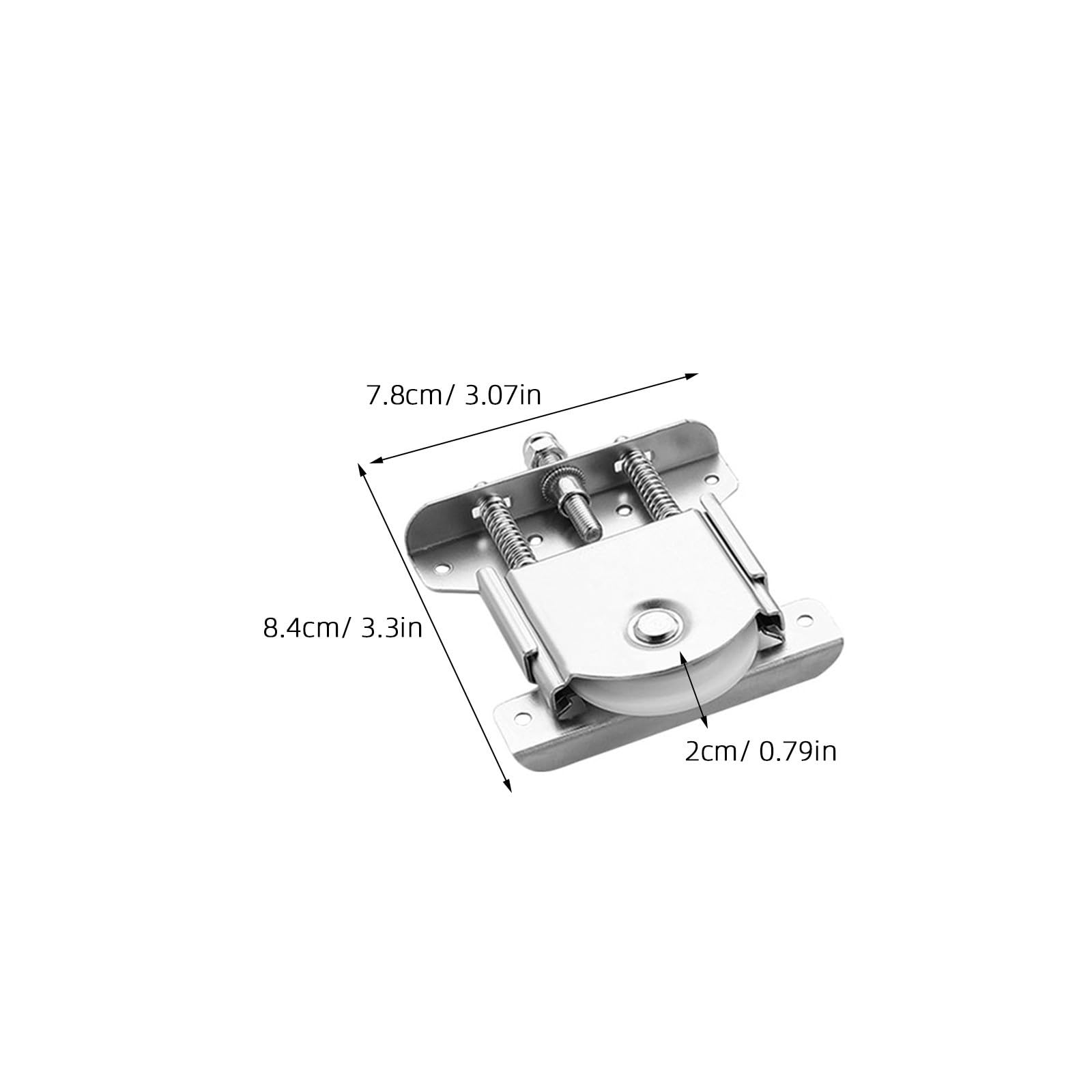 TOYANDONA Poleas para Puertas Correderas de Acero Estable y Suave, Ruedas de Armario de Aluminio y Vidrio, Accesorio para Herrajes de Muebles