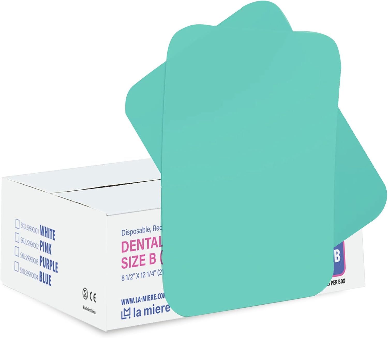 LA MIERE 1000P Disposable Tray Liners, Dental Tray Covers for Size B, Medical Tray Paper, Single Use Paper Sheets, Purple