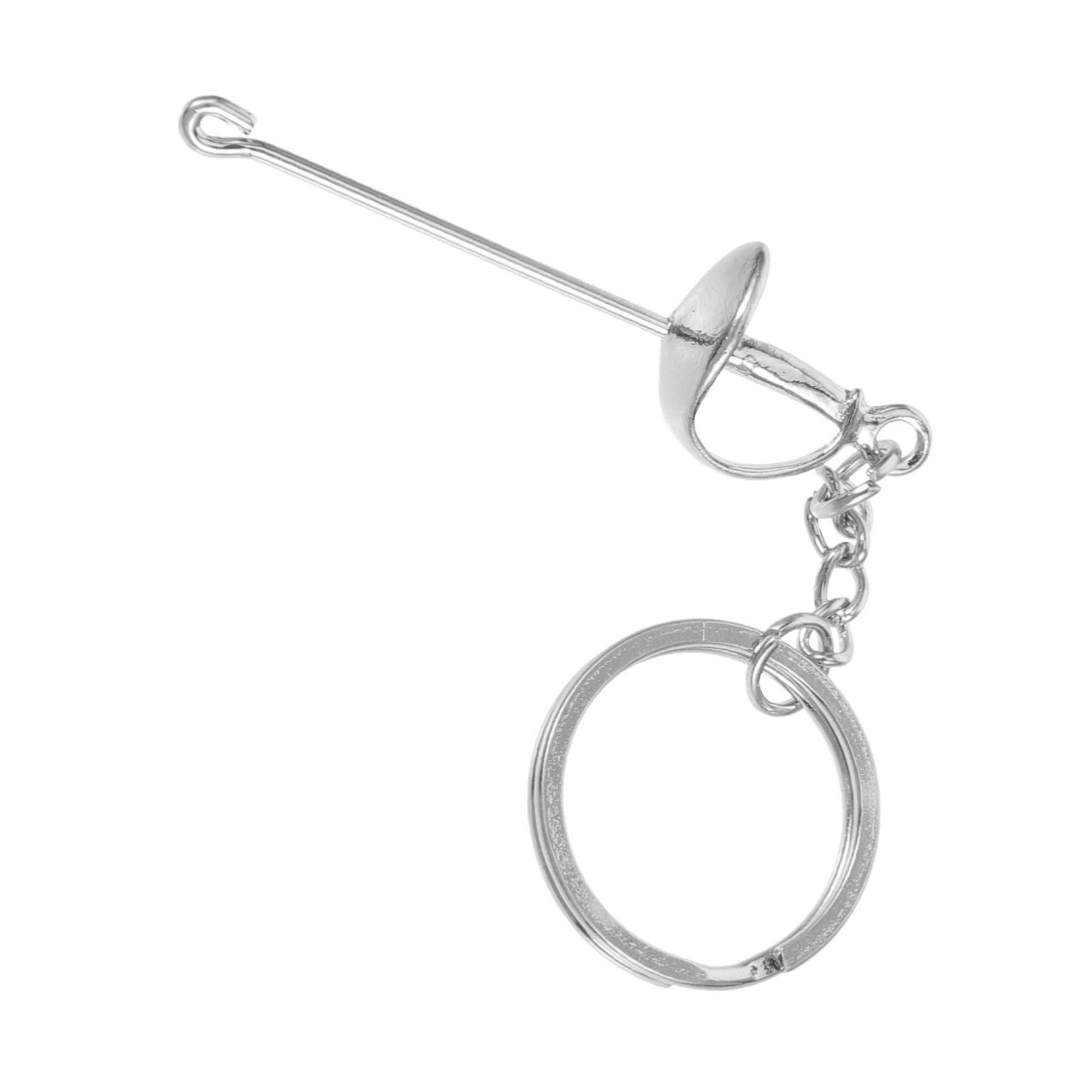 Abaodam 5pezzi Portachiavi Metallo Per Scherma Portachiavi Sportivo Decorativo Per Appassionati Di Scherma Souvenir Unico Con Design Elegante e Artigianato Raffinato Ottimo Per Borse e