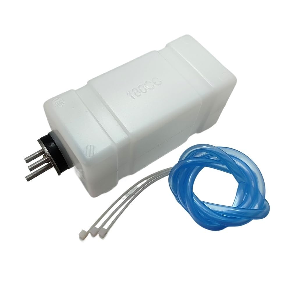 DingMotuo 180ml/258ml Methanol Engine Fuel Tank for RC Model Boat, Plastic Oil Bottle for 18-25 Grade Engines(180ml)