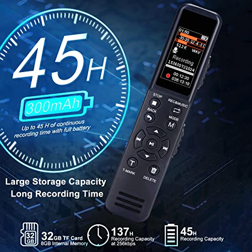 image for eoqo Digital Voice Recorder Voice Activated Recorder with Playback-Upg