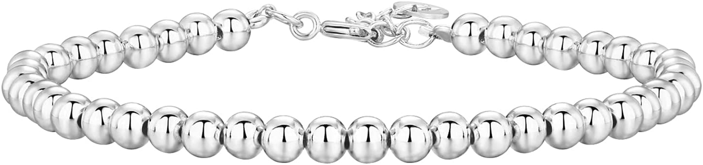 14K Gold Plated Beaded Cuban Cubic Zirconia Simulated Diamond Station Infinity Chain Bracelets for Women | Adjustable Chain Bracelet