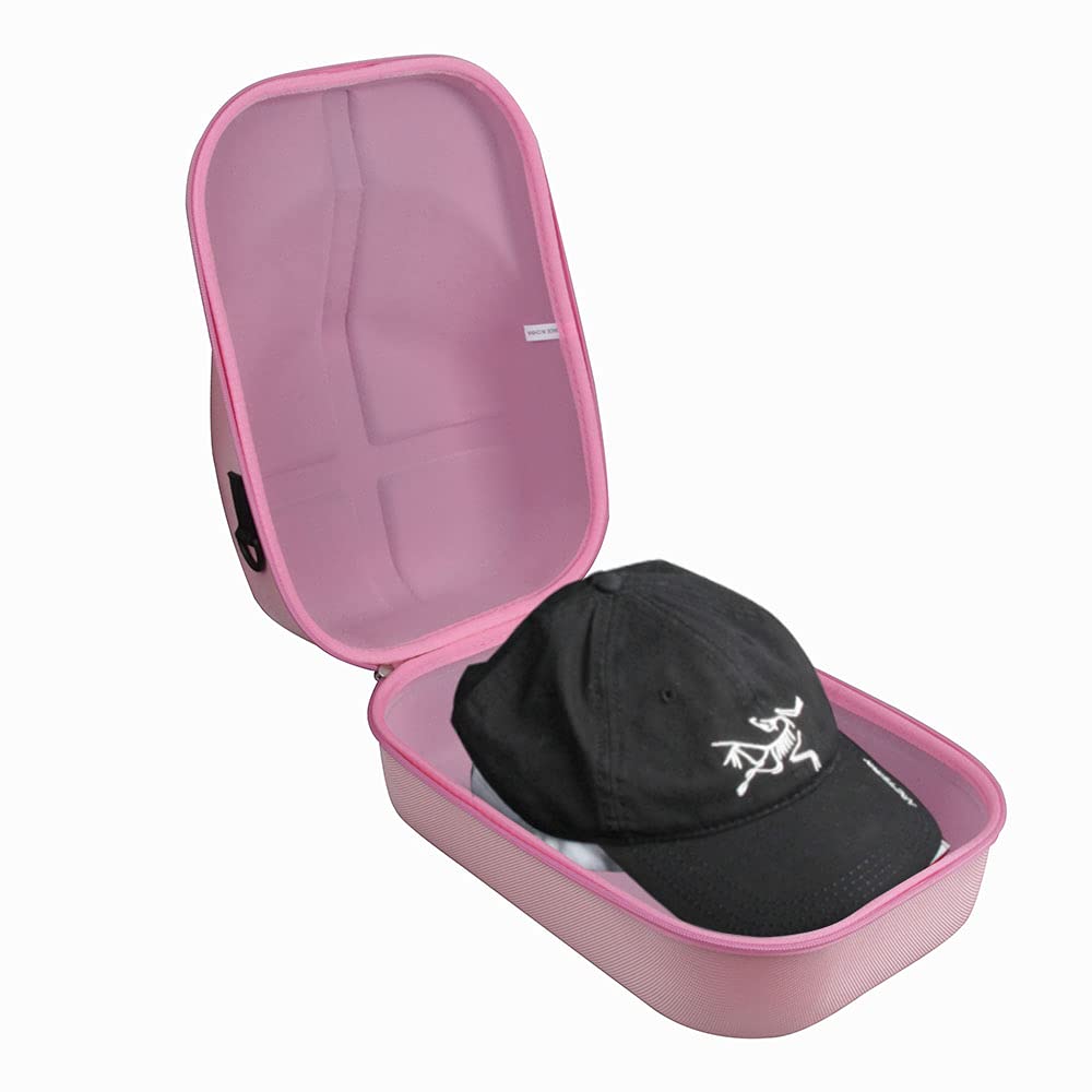 Hermitshell Baseball Hat Case Hard Travel Cap Carrier Case Holder for 6 Caps Hat Bag