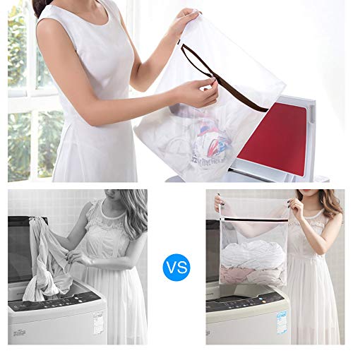 Image of GOGOODA Mesh Laundry Bags for Delicates Durable Protective Wash Bags | Travel Storage Bags for Intimates Lingerie, 6PCS （3L,3M）