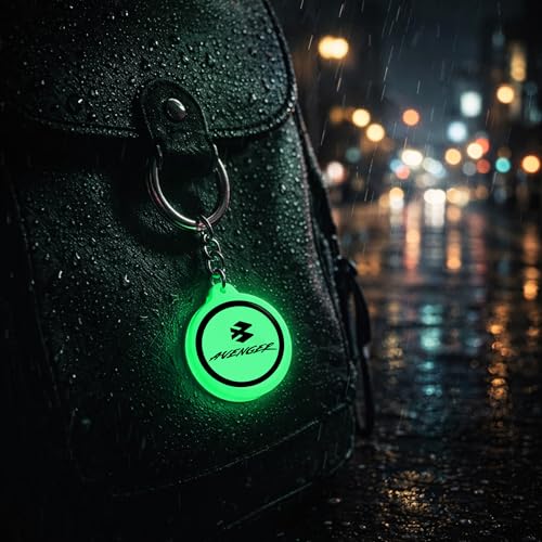 Image of Mi Glow Store Glow in Dark Keychain for Bike Men | Gift for Man | Bike Accessories | Charges in Light Glows in Dark | Key chain for Bike