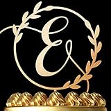 E - Personalized Letter Cake Toppers - Customize Your Own Cake Topper by Choosing Design, Letter, Co