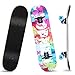 MAIGG Completo Skateboard Professionale, 31'' x 8'' Skateboard Double Kick Deck Concavo, con Cuscinetti a Sfera ABEC 11 e 8 Strati in Legno d'Acero Cinesi, per Principianti Bambini e Ragazzi e Adulti