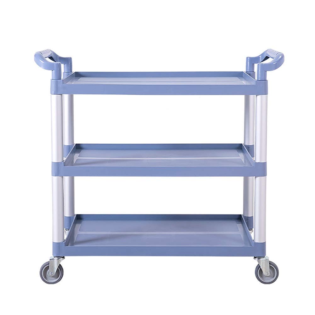 Service de Nettoyage en Plastique Pour Restaurant Collection Chariot Roulant, Capacité 50Kg, Gris/Noir, Noir, DCNGXUKLK