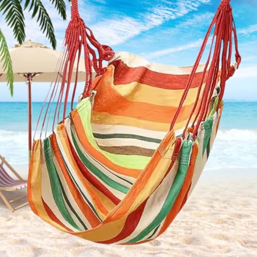 Chaise hamac balançoire extérieure en toile agrandie ultra résistante - 3