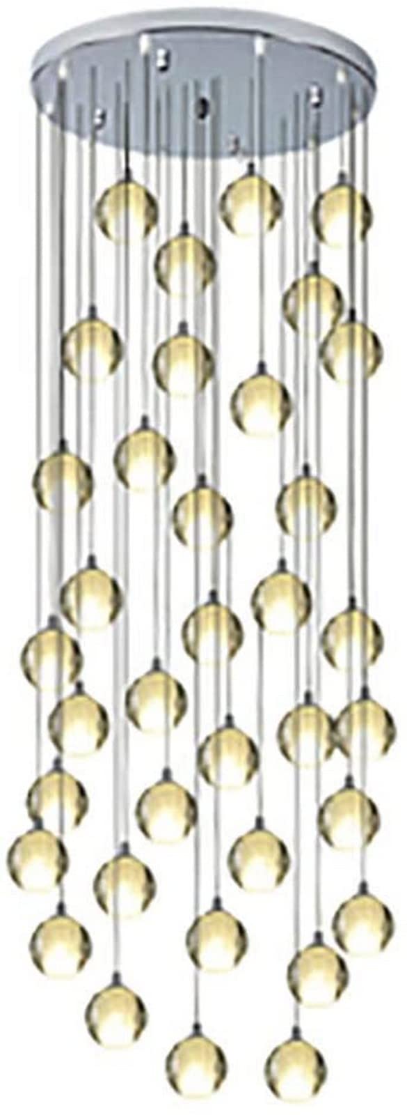 PCXEHUYP Chandelier Stairs Long Chandeliers,Spiral Staircase Ceiling Light Fixture for Hotel Living Room Home Bar, Crystal Spiral Chandelier-Silver 12(Silver,8)