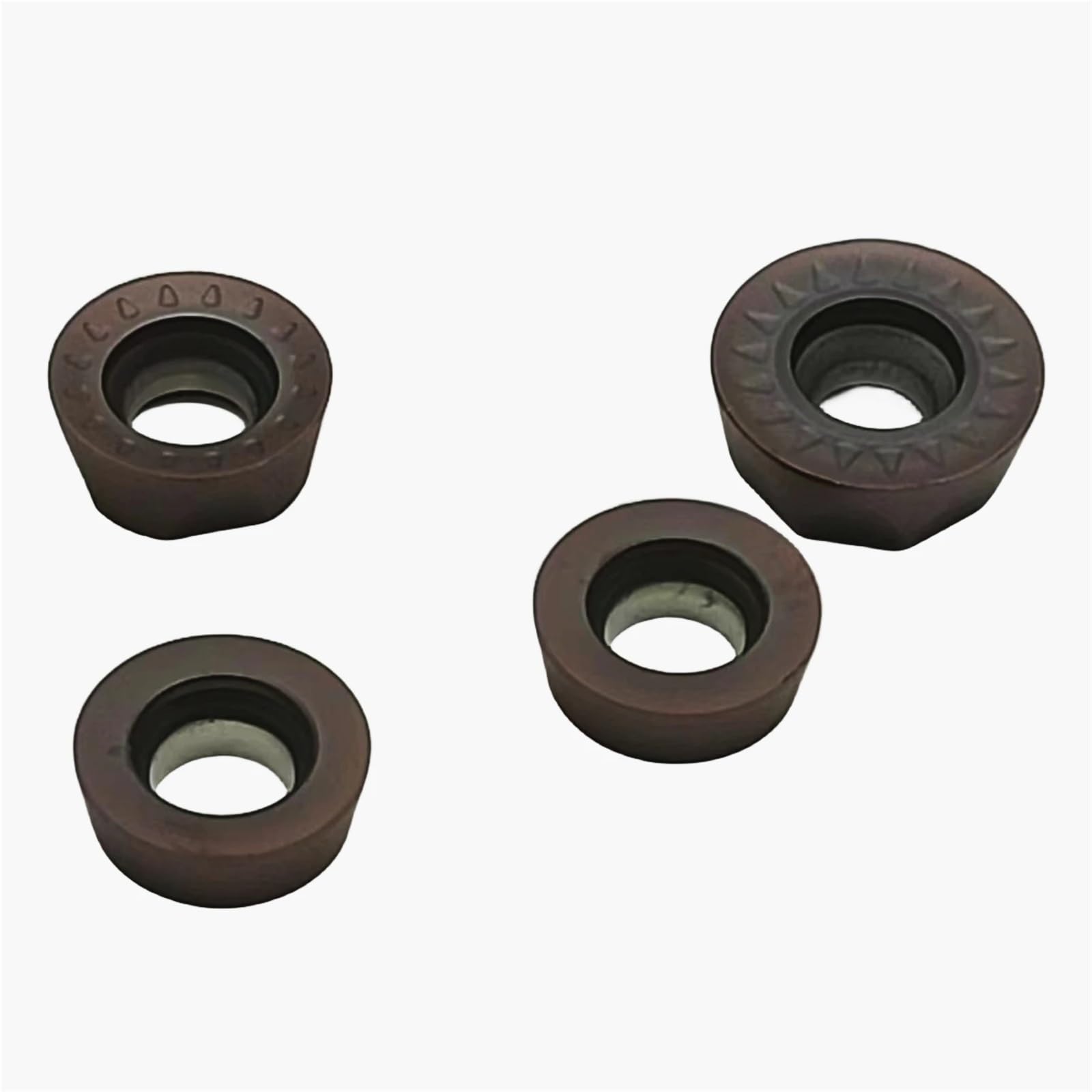 Cuchilla De Fresado Para Herramienta Corte CNC Acero Endurecido, 10 Uds Herramienta de Torno(RPMT1204 JS VP15 TF)