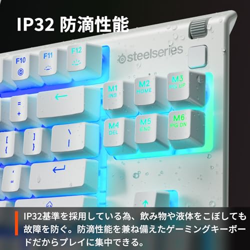 SteelSeries Apex 3 TKL White US 64819 の商品画像 3