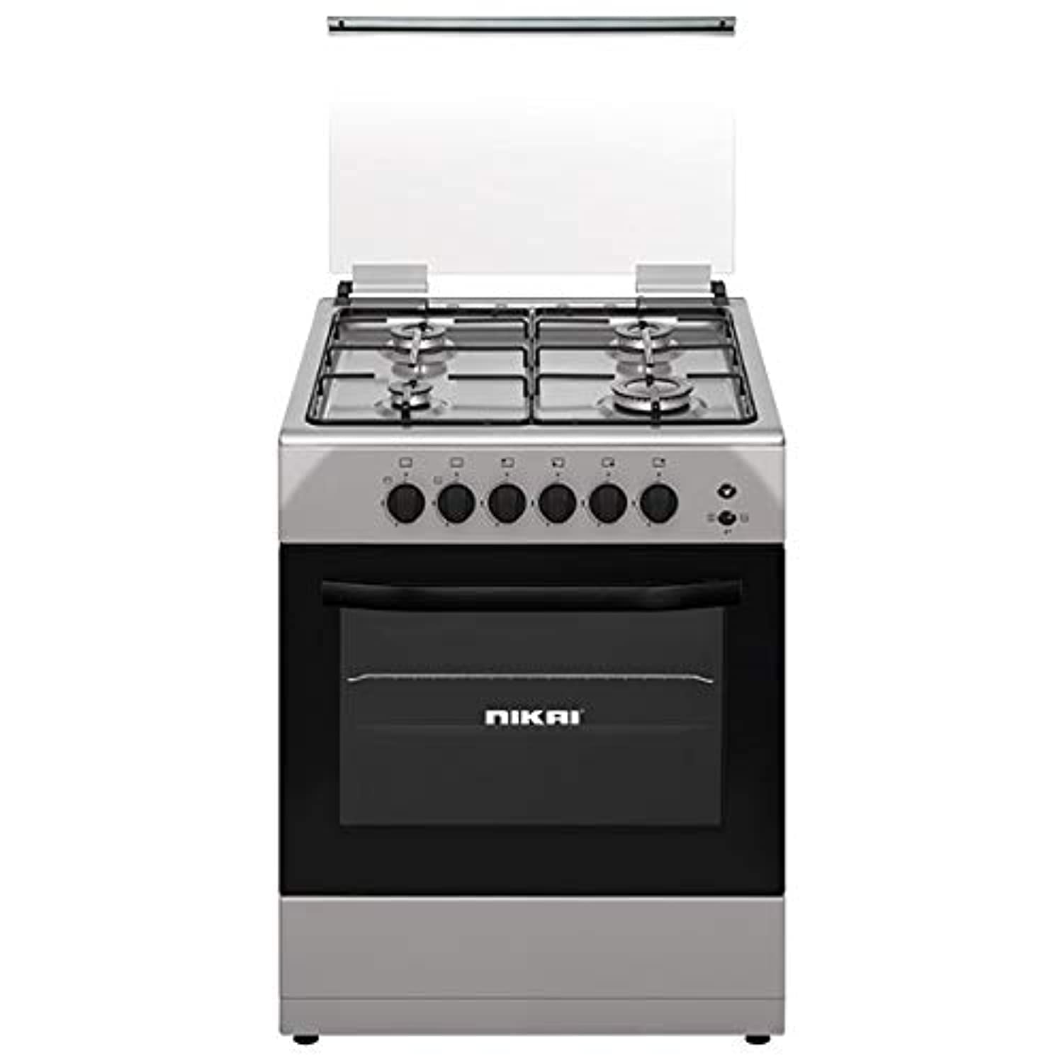 Nikai U6062fs 60x60 Cm Gas Cooking Range, Silver