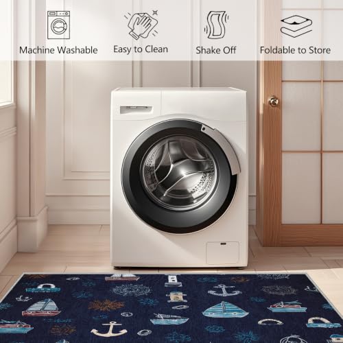 Tapis antidérapant lavable pour sol glissant 60x90