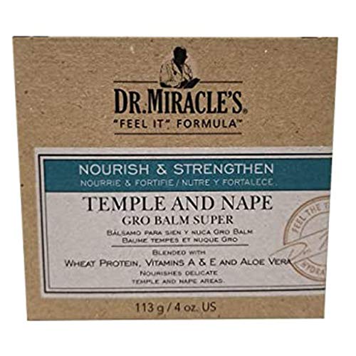 Dr. Miracle's Dr. Miracles Super Strength Temple & Nape Gro Balm, 4 Oz