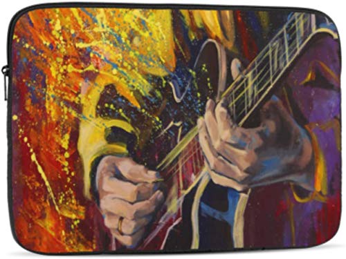 Jazz Rock Cool Electric Guitar for Boy Laptop Sleeve 12 inch Shock Resistant Notebook Briefcase Computer Protective Bag Tablet Carrying Case for MacBook ProMacBook AirAsusDellLenovoHpSamsungSony