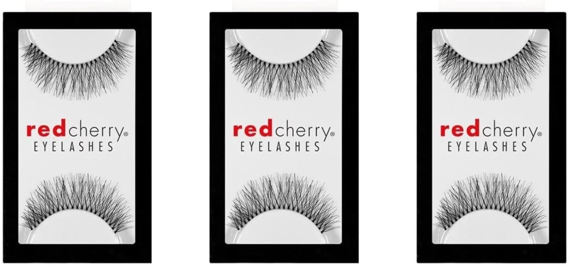 Red Cherry Eyelashes 747m (3 Pair Packs)