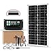 Produktbild 300W 12V Solarpanel Solarmodul Wasserdichtes Solarpanel Solarzelle Kit mit Solarladegerät Laderegler Solar Panel Kit für Wohnmobil, Wohnwagen, Balkon, Gartenhäuser,100A Controller