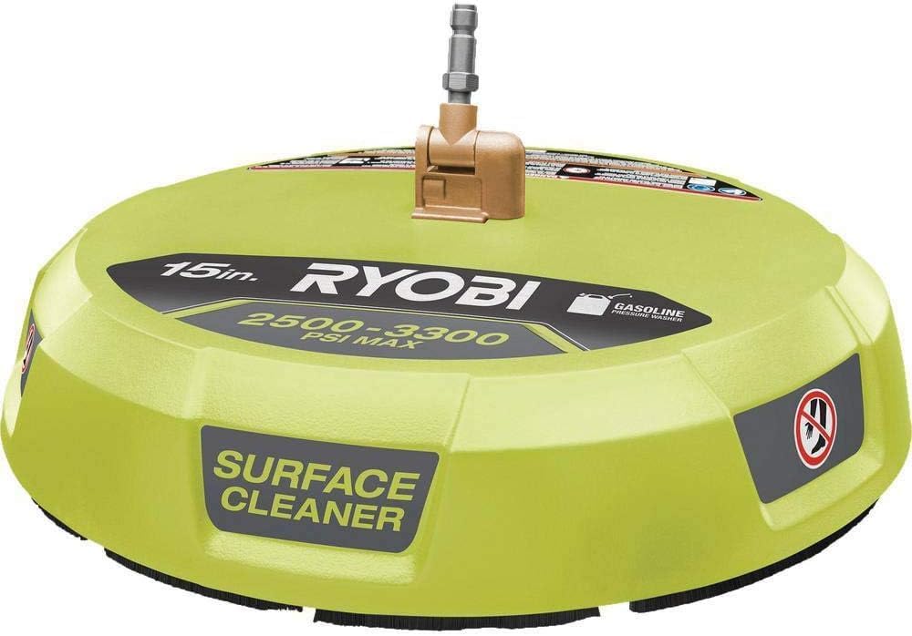 RYOBI RY31SC01 15 in. 3300 PSI Surface Cleaner for Gas Pressure Washer (Renewed)