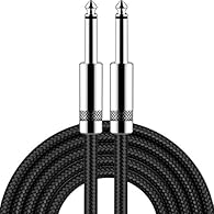 Low Noise High Fidelity: New bee guitar instrument cable with 22AWG oxygen-free-copper center conductors provides enhanced signal transfer, the PVC insulation material and the high-density stranded copper double shield provide noise rejection for qui...