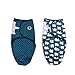 Baby Pucksack Wickel-Decke - 2er Pack Universal Verstellbare Schlafsack Decke für Säuglinge Babys Neugeborene Unisex (0-2 Monate, Blau)