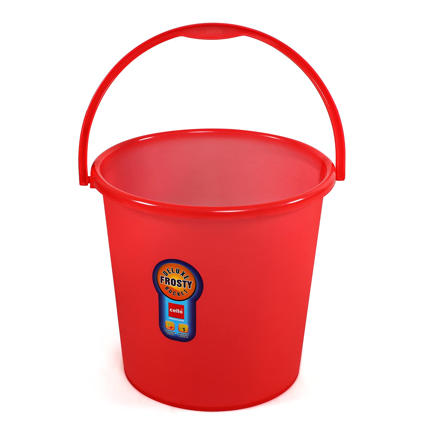 Cello Plastic Frosty Deluxe Bucket, 16 litres, Red (B095PD9TFW) Amazon Price History, Amazon Price Tracker