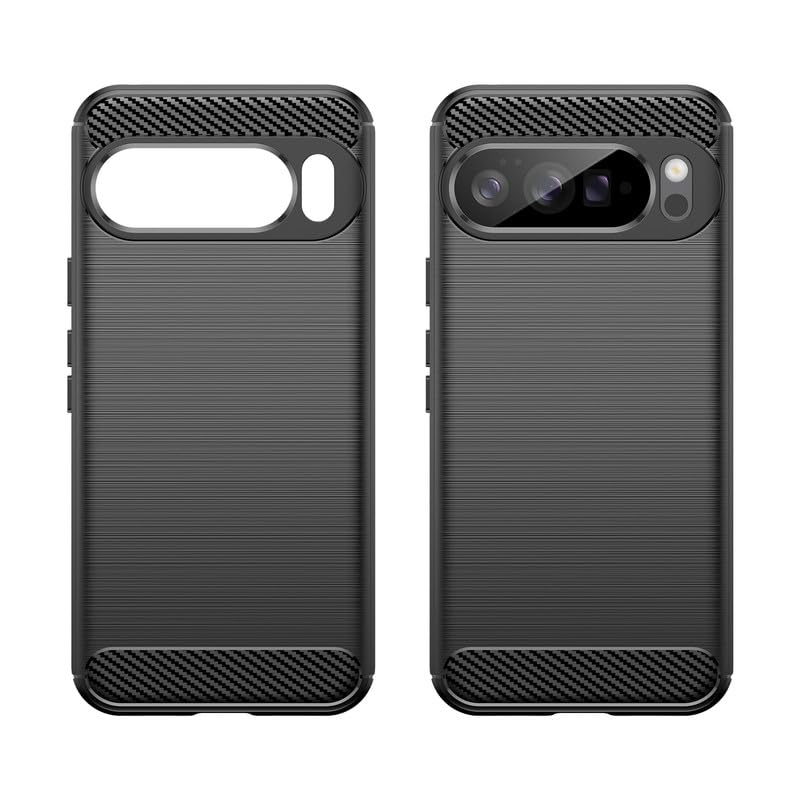 Image of Hybrid Carbon Fiber Back Case for Google Pixel 10 Pro XL (Black)