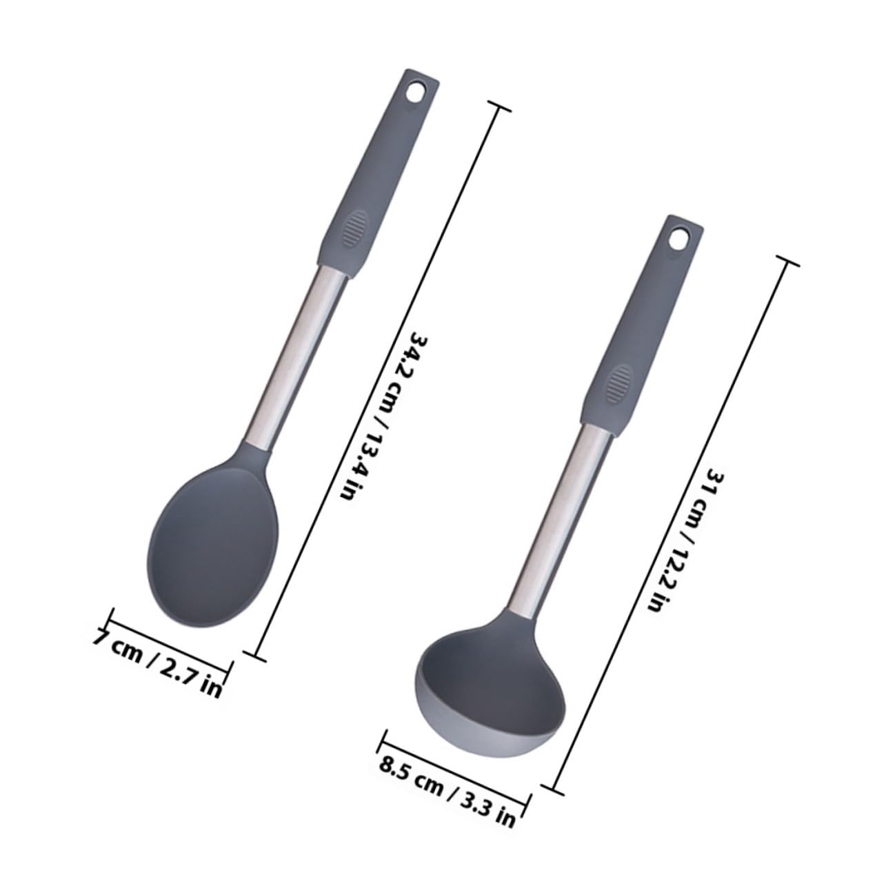 Gatuida Cucchiai da Cucina in Silicone Mestoli per Zuppe e Porridge Utensili da Cucina Antiaderenti e Facili da Pulire