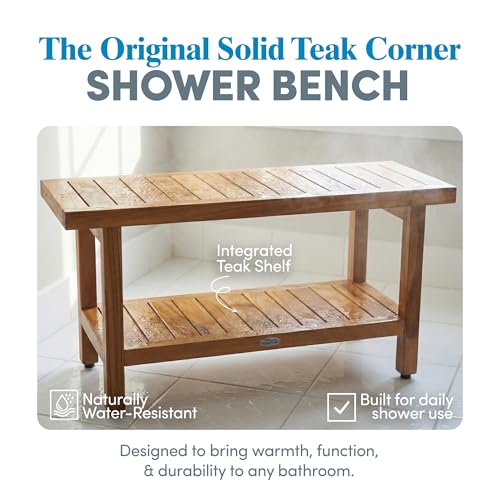 Image of AquaTeak Spa 36 inch Teak Shower Bench