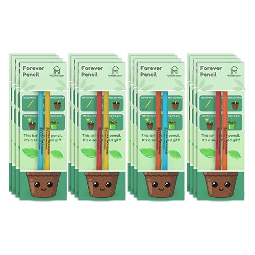 Image of Forever Pencil - Plantable pencil with Seed - Eco-Friendly Return Gifts for Birthday, cute stationery items and a Unique Gift for Girls and Boys (2 Pencil Card, 10.0, count)