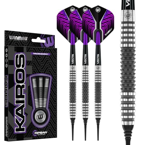 Fléchettes Kairos Winmau en tungstène 90% pour un lancer de haute précision