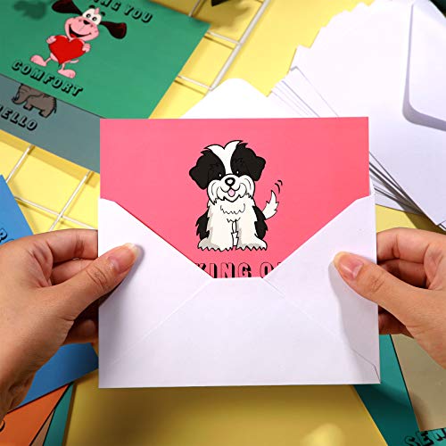 Zonon 30 Pieces Cards Cute Animal Cards Thinking Of You Greeting Cards Assortment, Miss You Cards With Envelopes Friendship Blank Greeting Cards For All Occasions, 10 Designs (Animal Style) #TOP4