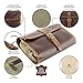 moonster Hanging Toiletry Bag for Men & Women, Leather Travel Bag with Hanging Hook, Dopp Kit Shower Bag