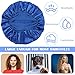 mekueeex 24 Pcs Large Hair Bonnet Wide Band Elastic Wrap Cap for Women Men Curly Natural Hair, Satin Bonnets for Sleeping, Multicolor