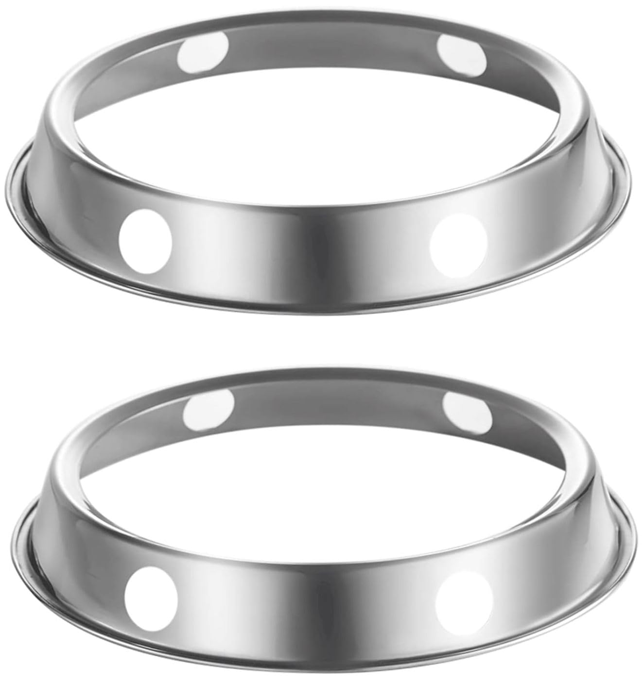 Takingup Stainless Steel Wok Ring 2 Pcs Stable Support for Round Bottom Woks On Electric Stoves Non Slip Pot Stand for Secure Cooking Induction Gas Ceramic, Wok Ring for Gas Stove