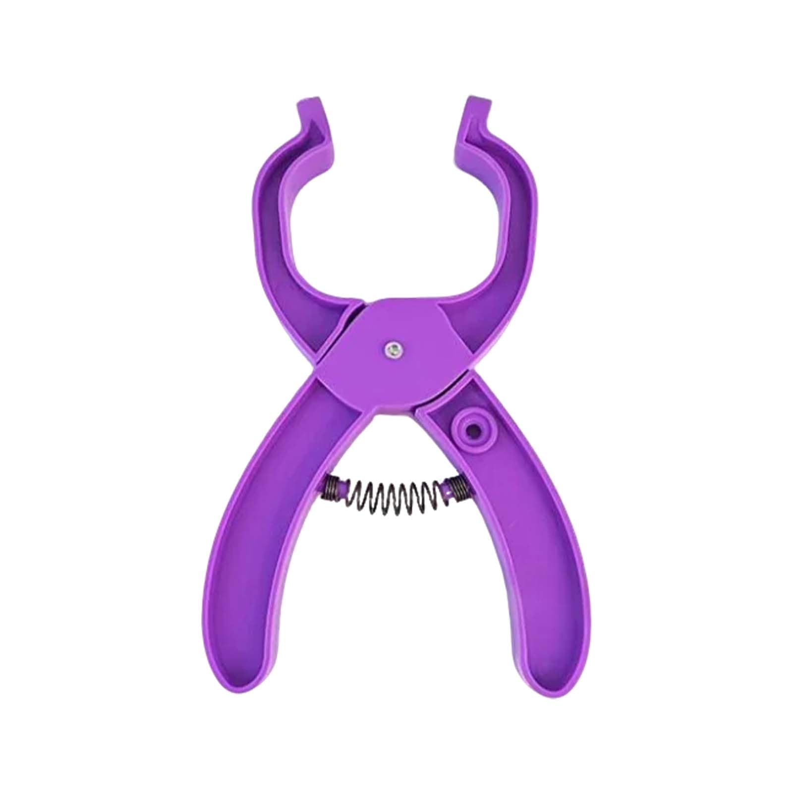 Safety Eye Tool - ShiningUU Plastic Upgraded Safety Eye Snapper Pliers for Amigurumi Crochet & Stuffed Animals, Auxiliary Eye Making Tool (Purple)